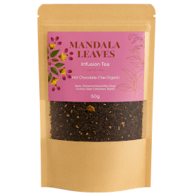 3x Thé Mandala Leaves – Infusion Bio Chai Chocolat Chaud – 50 g