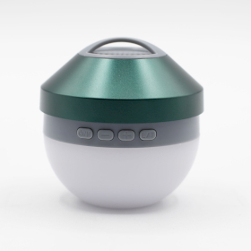 Lampe suspendue de camping et mini haut-parleur - Vert