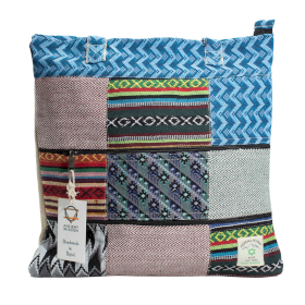 Sac cabas Kathmandu en patchwork – Design Dhaka (37 × 38 cm)