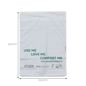 100x Enveloppe 100% biodégradable 250x350 mm