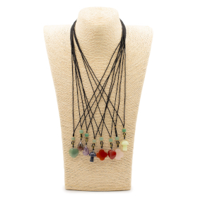 8x Collier Pendentif Gemmes Naturelles –  Botanique (assortiment)