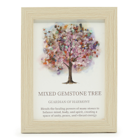 Image en Gemmes avec cadre – Arbre de Vie – Multicolore