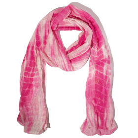 Nomad Sari – Foulard d’été 180x50 cm – Fête – Rose Parfait