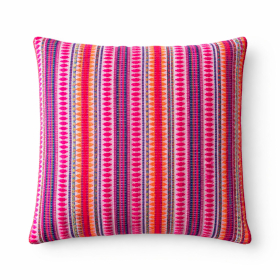 Housse de coussin  - Rayures néon (45x45 cm)