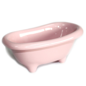 4x Mini Baignoire en Céramique - Rose