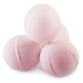 9x Boules de bain aux huiles essentielles Encens et rose