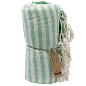 Serviette Paréo Coton - 100x180 cm - Vert Picnic