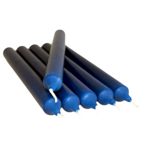 100x Bougie Baton en gros - Bleu Marine (100)