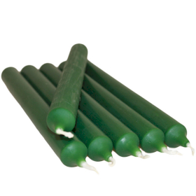 100x Bougie Baton en gros - Vert Foncé (100)