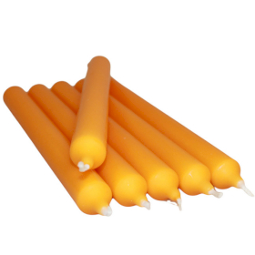 100x Bougie Baton en gros - Orange Vif (100)