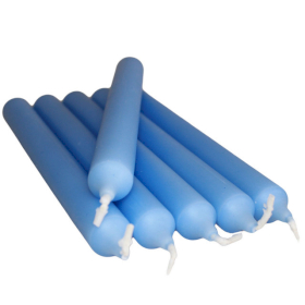 100x Bougie Baton en gros - Bleu Clair (100)