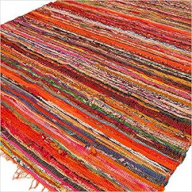 Tapis Tissés à la Main - 150 x 90cm - Orange