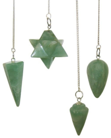 3x GemPierre Magic Pendule Magic Pendulum - Vert Aventurine