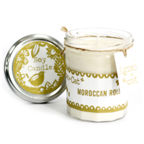 6x Bougie Pot de Confiture - Moroccan Roll