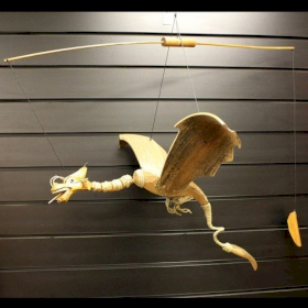 Dragons en bois de cocotier Grand Dragon - 50 cm