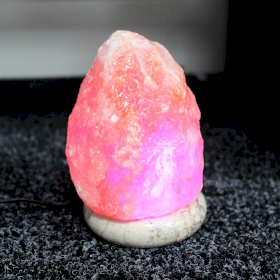 Lampe en cristal de Sel de l’Himalaya avec USB - 11.5 cm Multicolor