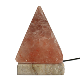 Lampe de sel de l'Himalaya rose Pyramide 20cm 3kg