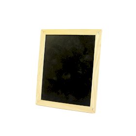 6x Petit tableau noir et blanc avec corde 21.5x17cm