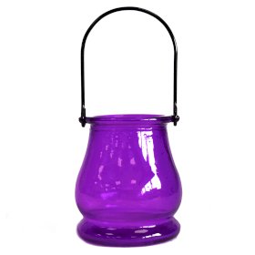 3x Lanterne en Verre Recyclé - Lavande
