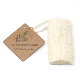 5x Loofah Naturel sur Corde - 12.7 cm