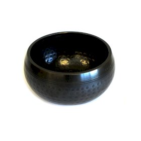 Artefacts tibétains Petit Bol Noir martelé - 14cm