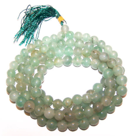 Mala tibétain Aventurine Verte