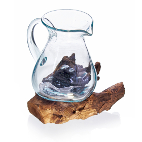 Vase en Verre Soufflé sur Racine - Carafe d\'eau