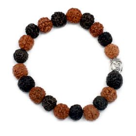 6x Mala Rudraksha Bouddha-Mix