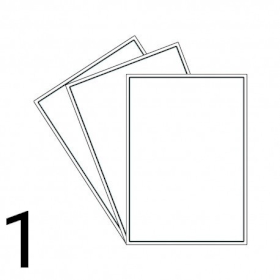 20x Étiquette - Bord Ronds 199.6 X 289.1 mm