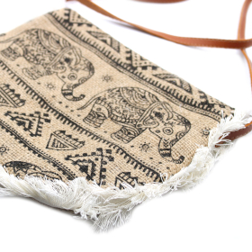 Sac à Franges Imprimé - Éléphant