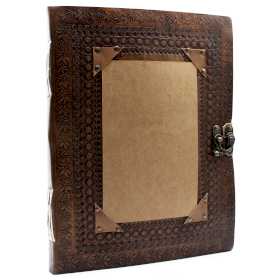 Extra Large Carnet en Cuir - Personnalisable 25x32.5 cm (200 pages)