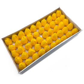 50x Fleurs de Savon pour Bouquet - Tulipe Medium - Jeune