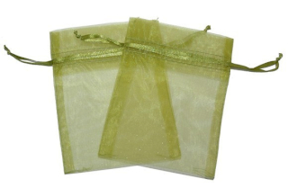 30x Sachet Organza Classique 130x100mm - Vert