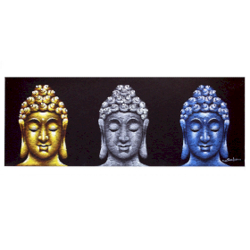 Tableau Bouddha - Trois Visages