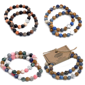 Starter Pack de 40 Lots de 2 Bracelets d’amitié en Gemme