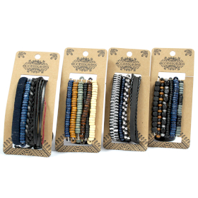 8x Set de Bracelet pour Homme - Bleu (assortis)