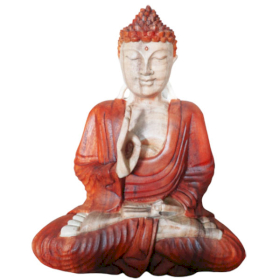 Statue Bouddha Sculptée Main - 30cm - Transmission