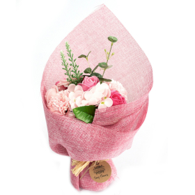 Bouquet de fleurs de savon- Rose