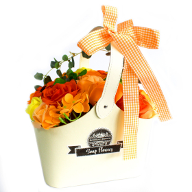 Bouquet de Savon et Panier- Orange