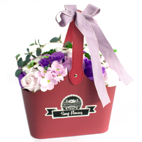 Bouquet de Savon et Panier- Lila