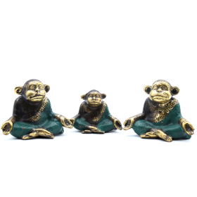 Set de 3 - Famille de Singe Yoga (tailles assorties)