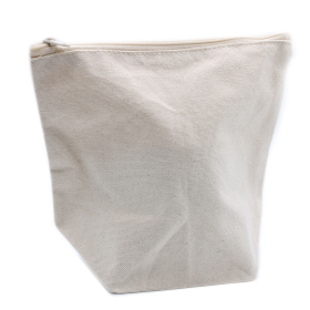 6x Trousse de Toilette en Coton Naturel 10 oz - Pochette Moyenne