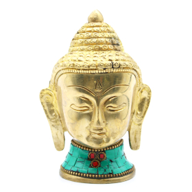 Figurines Boudha en Cuivre - Tête Grande - 11.5 cm