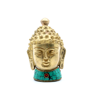 Figurines Boudha en Cuivre - Tête Medium - 8 cm