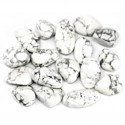 20x Gemmes d\'Afrique du Sud - Magnesite  / Howlite Blanche