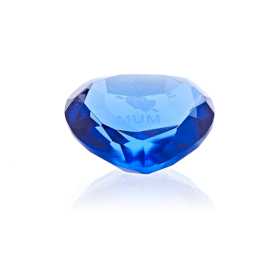 Diamand Bleu  Coeur 50mm + I LOVE YOU MUM