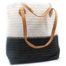 Sac Retour au Bazaar - Blanc & Noir