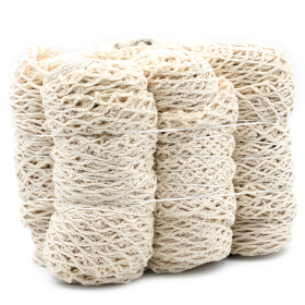 6x Sac en Filet en Coton Pur - Naturel