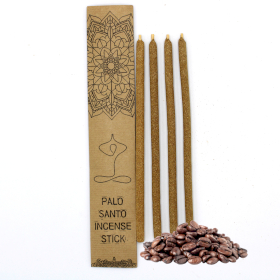 3x Set de 4 Bâtonnets d\'Encens de Palo Santo - Café