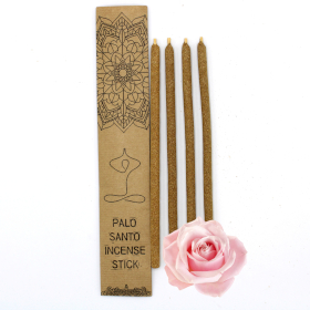 3x Set de 4 Bâtonnets d\'Encens de Palo Santo - Roses